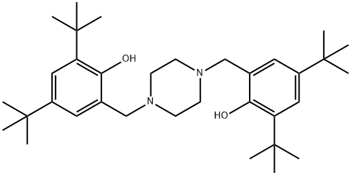 1,4-Bis(2-hydroxy-3,5-di-tert-butylbenzyl)piperazine, 95% Struktur