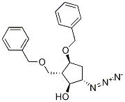 (1S,2S,3S,5S)-5-Azido-3-(phenylMethoxy)-2-[(phenylMethoxy)Methyl]cyclopentanol Struktur