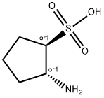 Cyclopentanesulfonic acid, 2-amino-, (1R,2R)-rel- (9CI) Struktur