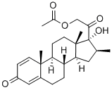 16-Meprednisone acetate Struktur