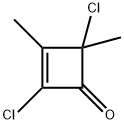 2-Cyclobuten-1-one,  2,4-dichloro-3,4-dimethyl- Struktur