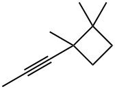 Cyclobutane, 1,1,2-trimethyl-2-(1-propynyl)- (9CI) Struktur