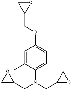 N-[2-Methyl-4-(oxiranylmethoxy)phenyl]-N-(oxiranylmethyl)oxiranemethanamine Struktur