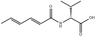 D-Valine,  N-(1-oxo-2,4-hexadienyl)-,  (E,E)-  (9CI) Struktur