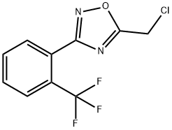 5-Chloromethyl-3-(2-trifluoromethylphenyl)-[1,2,4]oxadiazole Struktur