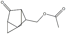 Tricyclo[2.2.1.02,6]heptanone, 5-[(acetyloxy)Methyl]- (9CI) Struktur