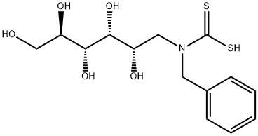 N-benzylglucamine dithiocarbamate Struktur