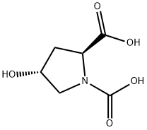 1,2-Pyrrolidinedicarboxylicacid,4-hydroxy-,(2S-trans)-(9CI) Struktur