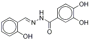 3,4-Dihydroxy-N'-(2-hydroxybenzylidene)benzohydrazide HeMiMethanolate Sesquihydrate Struktur