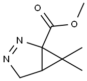 2,3-Diazabicyclo[3.1.0]hex-2-ene-1-carboxylicacid,6,6-dimethyl-,methylester(9CI) Struktur