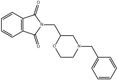 2-(4-BENZYL-MORPHOLIN-2-YLMETHYL)-ISOINDOLE-1,3-DIONE Struktur