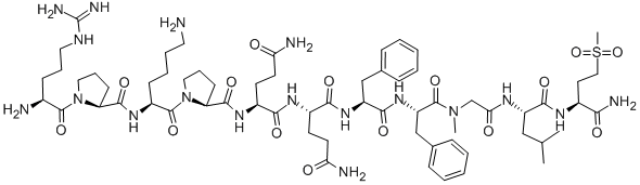 (SAR9,MET(O2)11)-SUBSTANCE P Structure