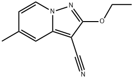 Pyrazolo[1,5-a]pyridine-3-carbonitrile, 2-ethoxy-5-methyl- (9CI) Struktur