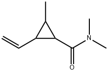 Cyclopropanecarboxamide, 2-ethenyl-N,N,3-trimethyl- (9CI) Struktur