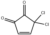 3-Cyclopentene-1,2-dione,  5,5-dichloro- Struktur