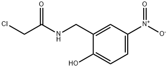 2-CHLORO-N-(2-HYDROXY-5-NITROBENZYL)ACETAMIDE Struktur