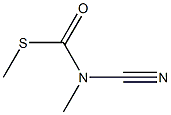 Carbamothioic acid, cyanomethyl-, S-methyl ester (9CI) Struktur