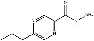 Pyrazinecarboxylic acid, 5-propyl-, hydrazide (9CI) Struktur