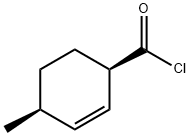 2-Cyclohexene-1-carbonyl chloride, 4-methyl-, cis- (9CI) Struktur