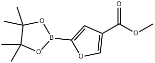 Methyl 5-(4,4,5,5-tetramethyl-1,3,2-dioxaborolan-2-yl)furan-3-carboxylate Struktur