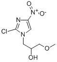 1-(2-hydroxy-3-methyoxypropyl)-2-chloro-4-nitroimidazole Struktur