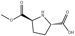 2,5-Pyrrolidinedicarboxylicacid,monomethylester,(2S-trans)-(9CI) Struktur