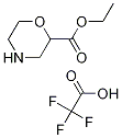 2-嗎啉羧酸乙酯 2,2,2-三氟乙酸鹽, 1111640-52-8, 結(jié)構(gòu)式