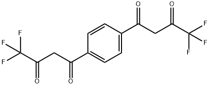 1,4-BIS(4,4,4-TRIFLUORO-2-4-DIOXOBUTYL)BENZENE Struktur