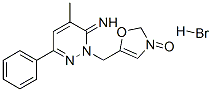 5-[(6-imino-5-methyl-3-phenyl-pyridazin-1-yl)methyl]oxazol-3-one hydro bromide Struktur