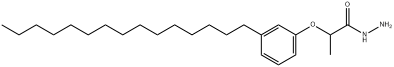 2-(3-pentadecylphenoxy)propanehydrazide Struktur