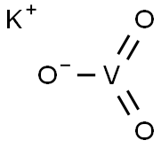 Potassium vanadate Struktur