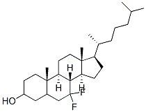 7,7-difluorocholestanol Struktur