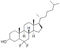 6,6-difluorocholestanol Struktur