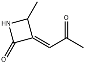 2-Azetidinone, 4-methyl-3-(2-oxopropylidene)-, (E)- (9CI) Struktur