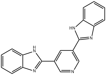 3，5-bis（2-benzimidazyl）pyridine Struktur