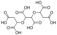 2,3-bis(1,2-dicarboxyethoxy)butanedioic acid Struktur