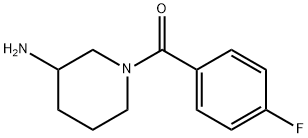 (3-Amino-piperidin-1-yl)-(4-fluoro-phenyl)-methanone Struktur