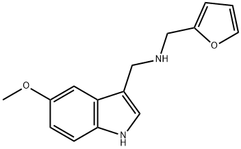 N-(2-furylmethyl)-N-[(5-methoxy-1H-indol-3-yl)methyl]amine Struktur