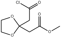 METHYL 2-(2-((CHLOROCARBONYL)METHYL)-1,3-DIOXOLAN-2-YL)ACETATE Struktur