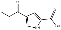 4-PROPIONYL-1H-PYRROLE-2-CARBOXYLIC ACID Struktur