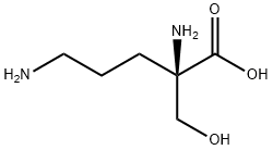 Ornithine,  2-(hydroxymethyl)- Struktur