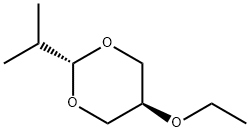 1,3-Dioxane,5-ethoxy-2-(1-methylethyl)-,trans-(9CI) Struktur