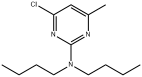 2-DIBUTYLAMINO-4-CHLORO-6-METHYLPYRIMIDINE Struktur