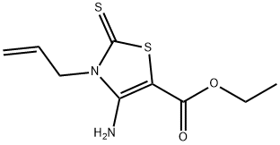 ETHYL 3-ALLYL-4-AMINO-2-THIOXO-2,3-DIHYDRO-1,3-THIAZOLE-5-CARBOXYLATE Struktur