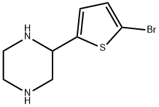 2-(5-BROMOTHIOPHEN-2-YL)PIPERAZINE, 111760-29-3, 結(jié)構(gòu)式