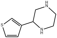 2-Thiophen-3-yl-piperazine Struktur