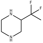 Piperazine, 2-(1,1-difluoroethyl)- (9CI) Struktur