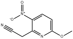 2-CYANOMETHYL-3-NITRO-6-METHOXY PYRIDINE Struktur