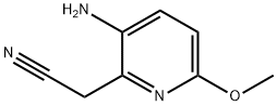 3-AMino-6-Methoxypyridine-2-acetonitrile Struktur