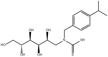 N-4-isopropylbenzylglucamine dithiocarbamate Struktur